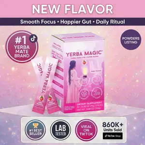 Yerba Magic Pink Potion - 10 Stick Pack | Instant Yerba Mate Tea