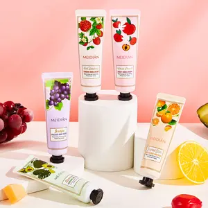 Meidian Fruit Scented Hand Cream (5-pack) - Prevents dryness and chapping, softens and nourishes skin. A perfect hand cream set, birthday gift, or holiday gift.