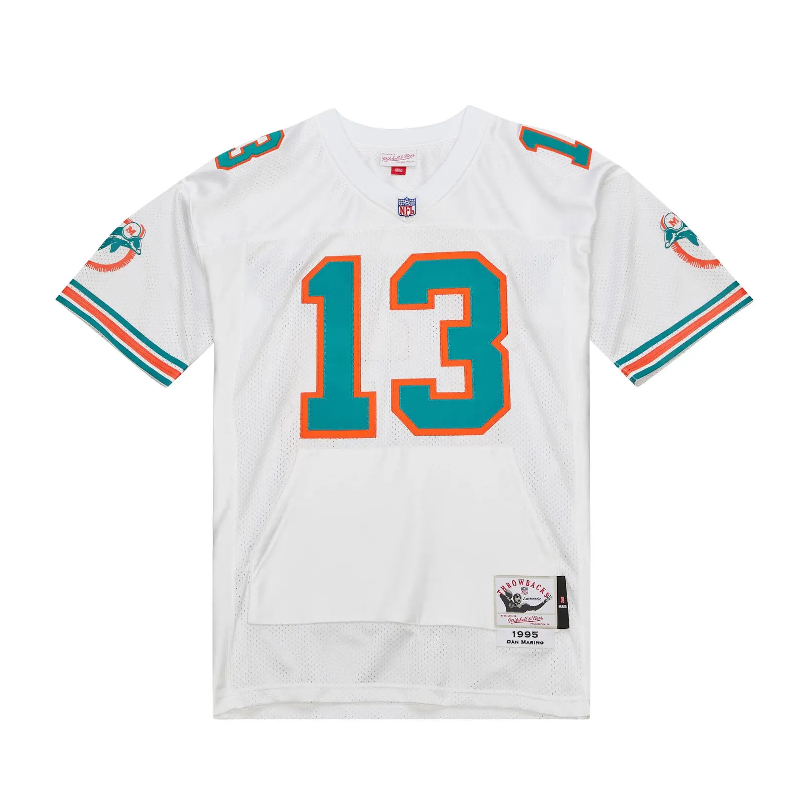 Dan Marino Miami Dolphins 1995 Authentic Jersey - Mitchell & Ness NFL Throwback, 90s Retro Football Jersey