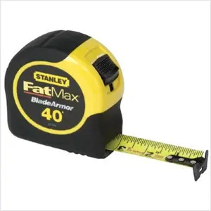 STANLEY 680-33-740 Fatmax Hardware Tool, 1.25 in x 40 ft Tape Measure with Bladearmor Coating, Heavy-Duty Measuring Tape, Cushion Grip