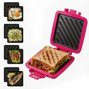 Upgraded Thick Microwave Sandwich Maker, 3 Minute Crispy Grilled Cheese Toaster, Toastie Maker Panini Press, Dishwasher Safe for Home, Office & Dorm