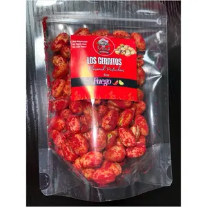 Los Cerritos Jerky Fuego Pistachios 6oz - Hot Flavored Pistachios in a 6 Ounce Pack