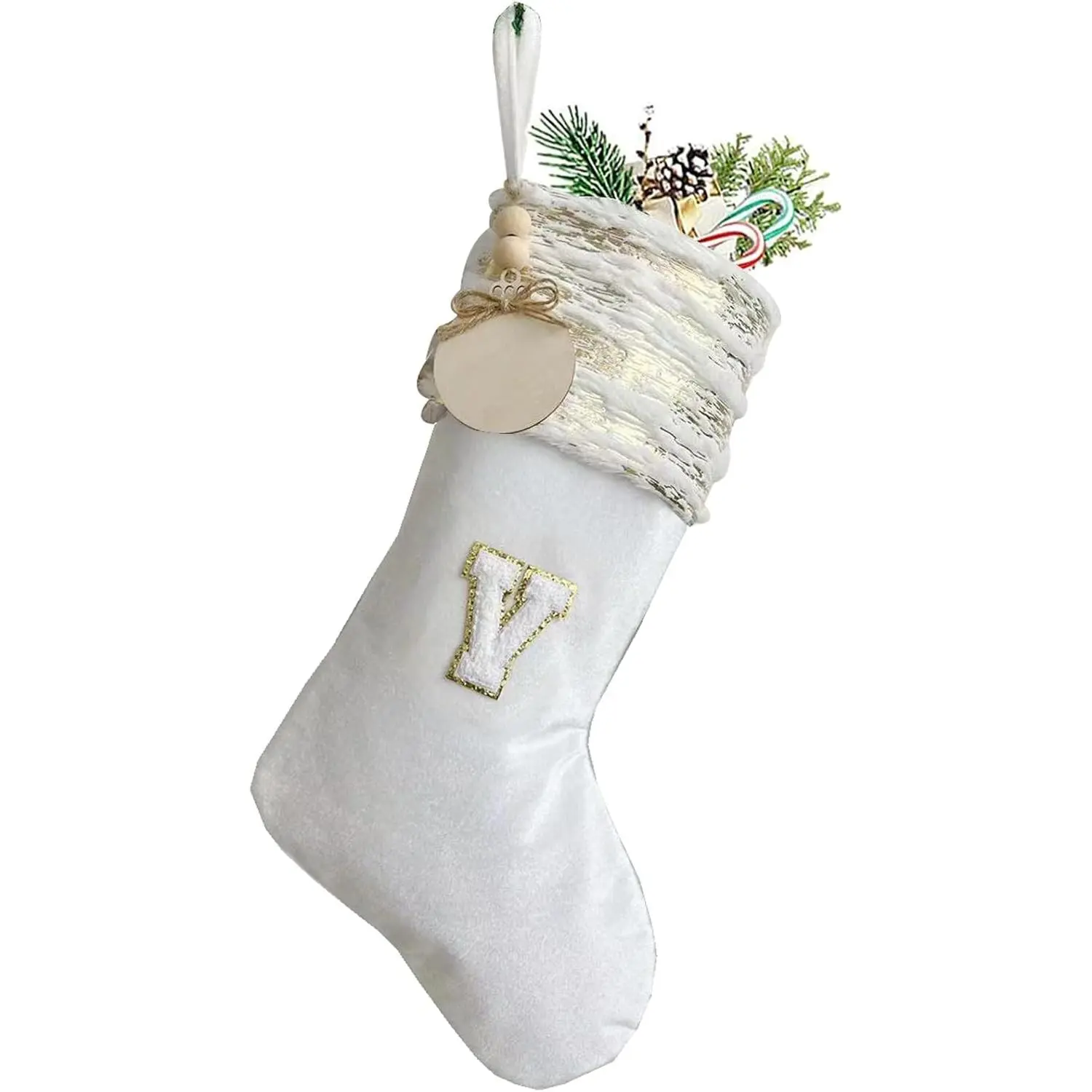 Sports & Outdoor Cable Knitted Christmas Stockings - 20in Large Traditional Xmas Hanging Stockings with Wood Hook, Name Tags, Personalized Gift for Family Holiday Party Decor (Sports Socks Accessory), Decoration, Ornaments, Children, Large Size, Fireplace