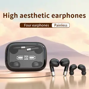 Wireless Bluetooth Headphones，Tiny Size Invisible Earbuds，Waterproof Headsets，With Mic，Sleep and Sports Earphones Set, 2 Pairs, Mini and Short Handle Design，for Work Sport Sleeping swimming headphones high-definition sound quality