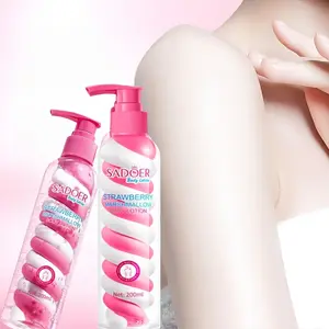 Strawberry Cotton Candy Body Lotion 200ML, Deeply Moisturizing Formula for Light Skin Tones, Non-Greasy and Fragrant, Ideal Gift for All