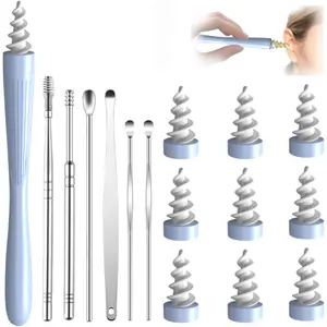 7 in 1 Ear Wax Removal, 2025 Q-Grips Ear Wax Removal Tool Reusable and Washable Replacement Soft Silicone Tips for Cleaner Earwax, Ear Wax Removal Kit Contains 7 Types of Ear Cleaner Tools