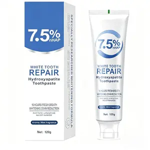 7.5% Nano Hydroxyapatite Toothpaste | Enamel Repair, Sensitivity Relief, Teeth Whitening & Fresh Breath Cleansing