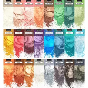 24 Colors Cosmetic Grade Mica Powder Set for Resin Coloring Epoxy Resin Dye Pigment Powder for Nails Skin Soap Making