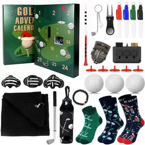 Golf Advent Calendar 2025 for Men, 24 Days Christmas Countdown Calendar for Dad Husband Boyfriend Boys Teen Birthday Gifts, Golf Accessories Balls Tees Ball Markers Socks Mens Christmas Gifts