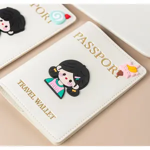 Cute Cartoon Cartoon Character Passport Holder for Travel Official License, Cute Passport Cover, Durable Passport Protection Case, Fun and Adorable Design for Travelers