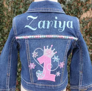 Winter Princess Denim Jacket, Custom Jean Jacket