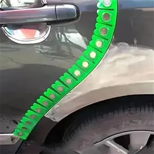 1PC Stainless Steel Magnetic Grinding Strip for Automotive - Reusable Heavy Duty Protective Tool for Spray Paint, Sanding & Polishing, Durable Metal Strip with for Car Maintenance, Automotive aintenance|Magnetic Strip|Durable Adhesive Strip(Green)