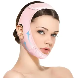 V-Line Liting Chinstrap, V-Line Mask, Chinstrap for Sleeping, Reusable Face Strap, Chin Up Patch, Adjustable Jawline Shaper Belt, Jaw Exerciser toPrevent Sagging