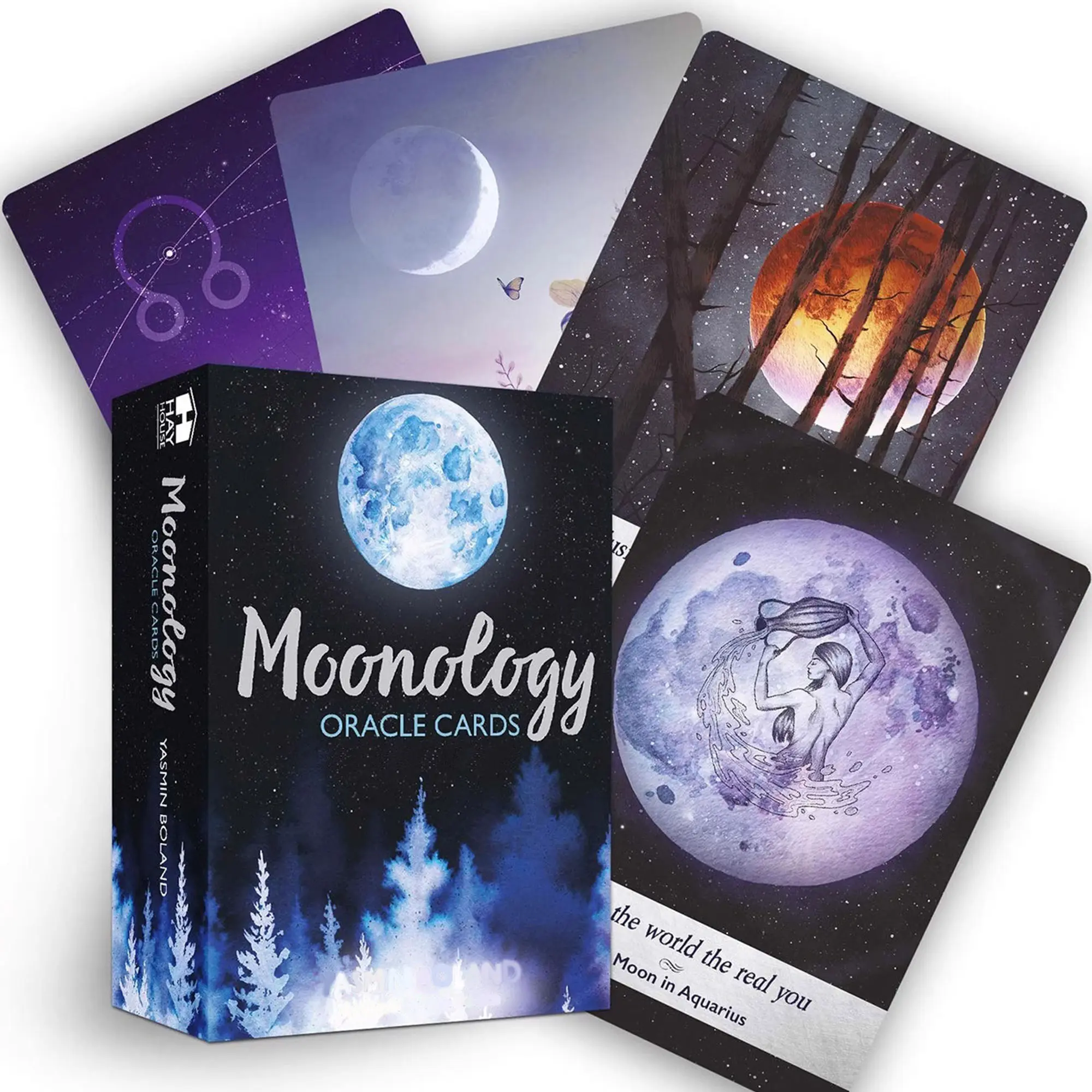 Midnight Moonlight Oracle Deck - Spiritual Mystical Magical Card Game for Astrology Beginners & Adults, Supports Journaling, Insightful Daily Decision Clarity, Moon Influence Understanding, Meditation