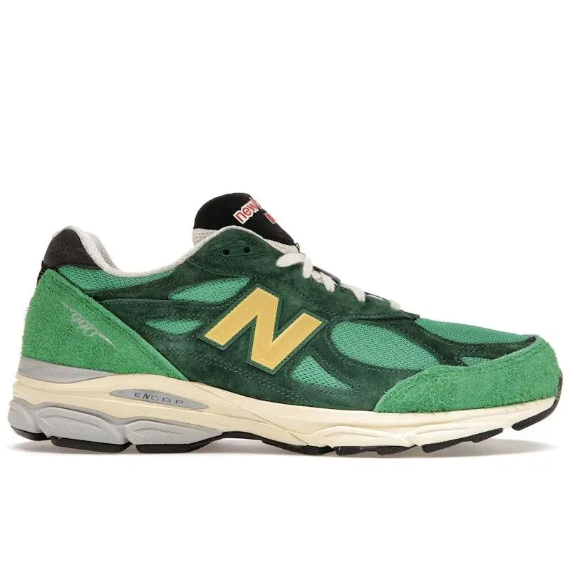 New Balance Men's 990v3 MiUSA Varsity Green Gold, from StockX