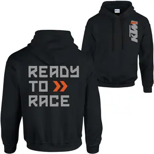 Ready To Race KTM Hoodie Sweatshirt T-Shirt – Minimal Moto Racing Graphic, Off Road Dirt Bike Rider Style, Track Day Speed Vibes, Motocross Fan Gift Idea, Unisex.