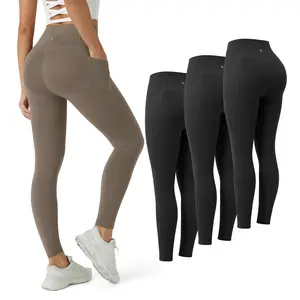 Halara 3 pieces High Waisted Butt Lifting Tummy Control Side Pocket Shaping Workout UltraSculpt Leggings