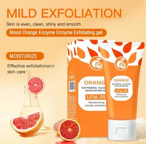 Deep Cleansing Peeling Gel,Orange Exfoliating GelVitamin C Glow Scrub for Face &Body, BrighteningFacialExfoliator-100g