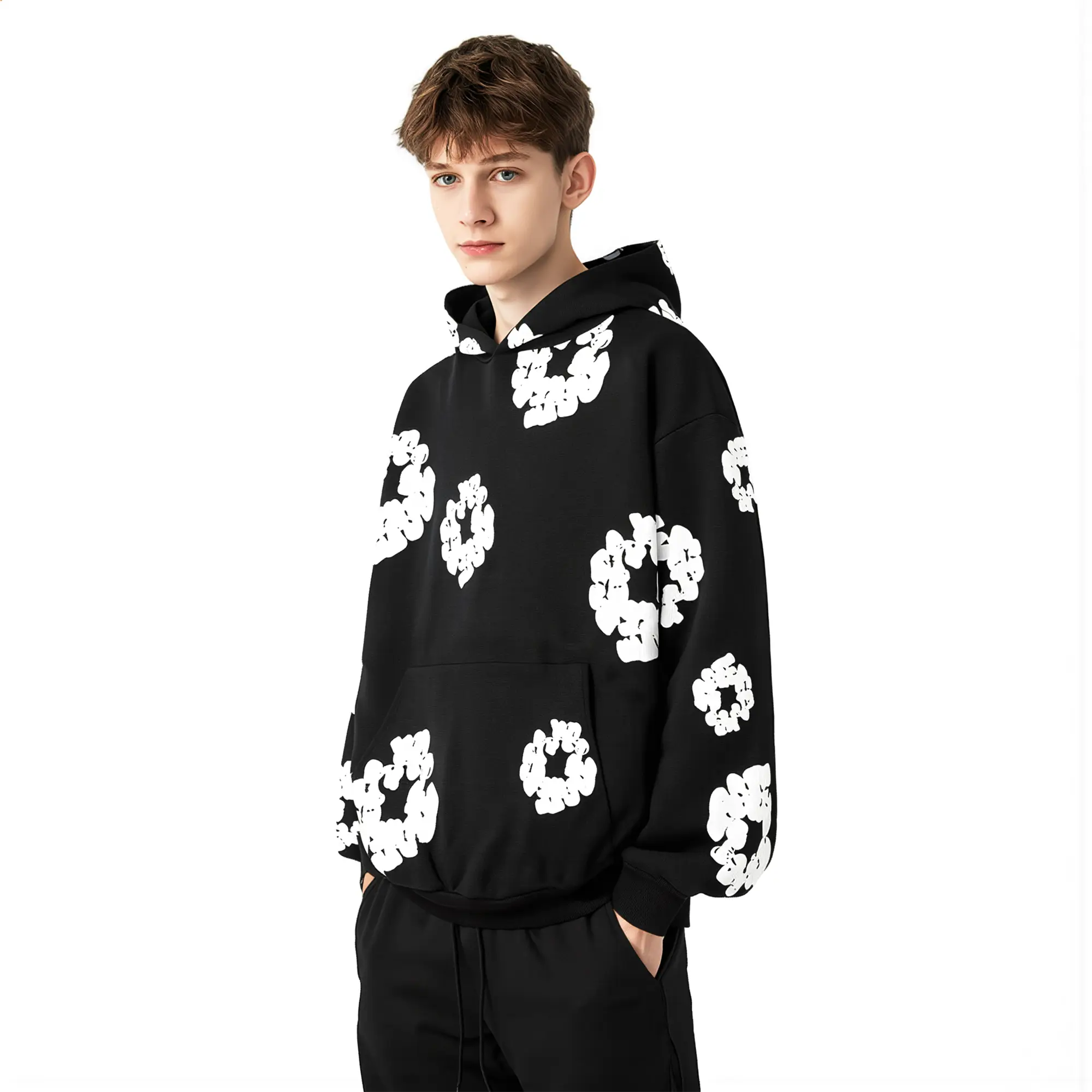 Y2K Oversized Hoodie for Women and Men Casual Aesthetic Retro Pullover Sweatshirt Fashion Menswear Fashion Unisex Motocross Long Sleeve Streetwear Tops Tops Graphic Hoodies Casual Hooded Sweatshirt
