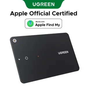 UGREEN FineTrack Slim Smart Finder Compatible with Apple Find My (iOS Only), Wallet Finder, IP68 Waterproof Rechargeable Bluetooth Tracker Card-Button Device Magnetic,TikTokShopBlackFriday ,Tiktokshopstockup
