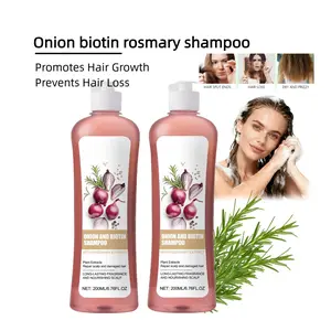 Daily Onion Rosemary Biotin Flower Cleansing Shampoo with Rosemary Extract – Gentle, Non-Drying, Residue-Free Adult Thickening Natural Cleanser that Strengthens Roots, Reduces Breakage, Controls Oil (Single Item)