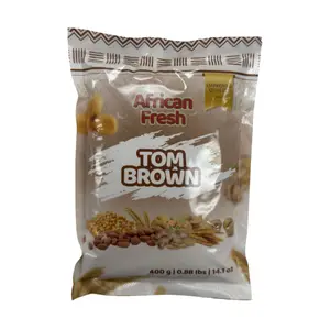 African Fresh Tom Brown Nutty Cereal Blend - Maize Millet Breakfast Cereal, Pantry Food for Adults