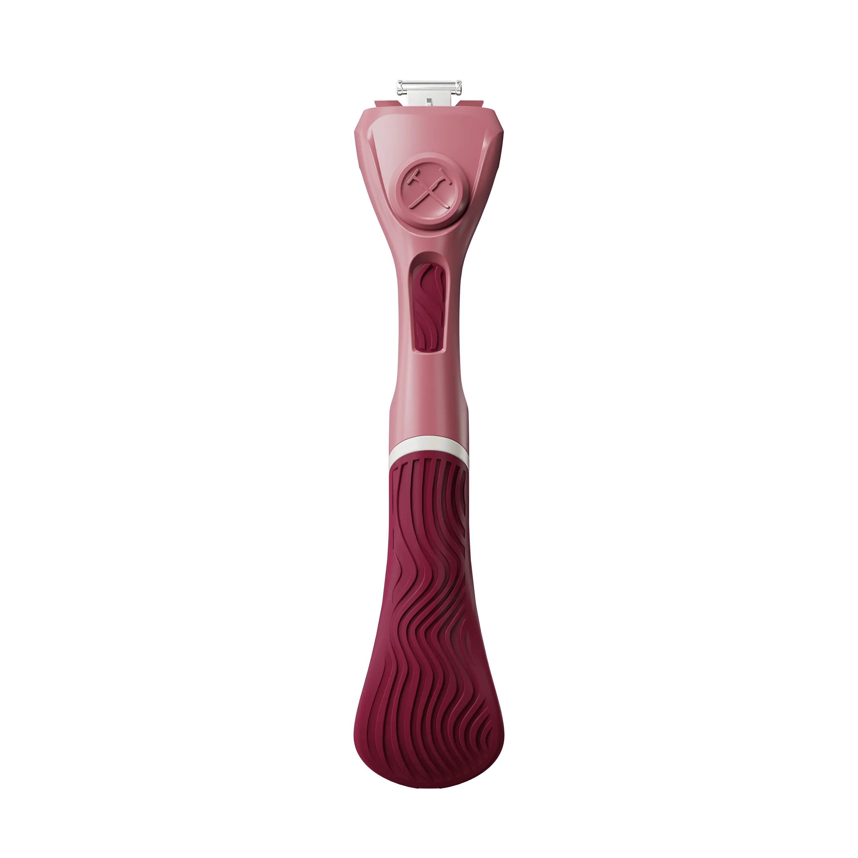Dollar Shave Club Women's Wavy Grip Razor Handle - Ergonomic No-Slip Razor Handle for Easy Body Shaving, Fits 4 & 6 Blade Refills