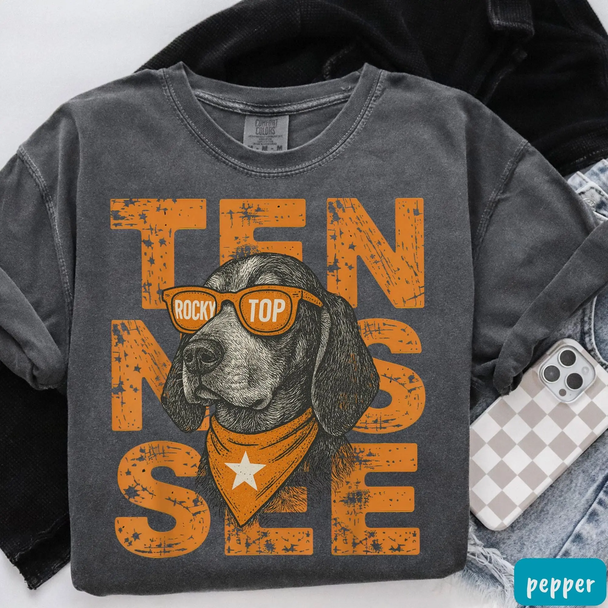 Comfort Colors Rocky Top Tennessee Football Shirt University of Tennessee Volunteers Shirt Tennessee Game Day T-Shirt Tennessee Vols Shirt