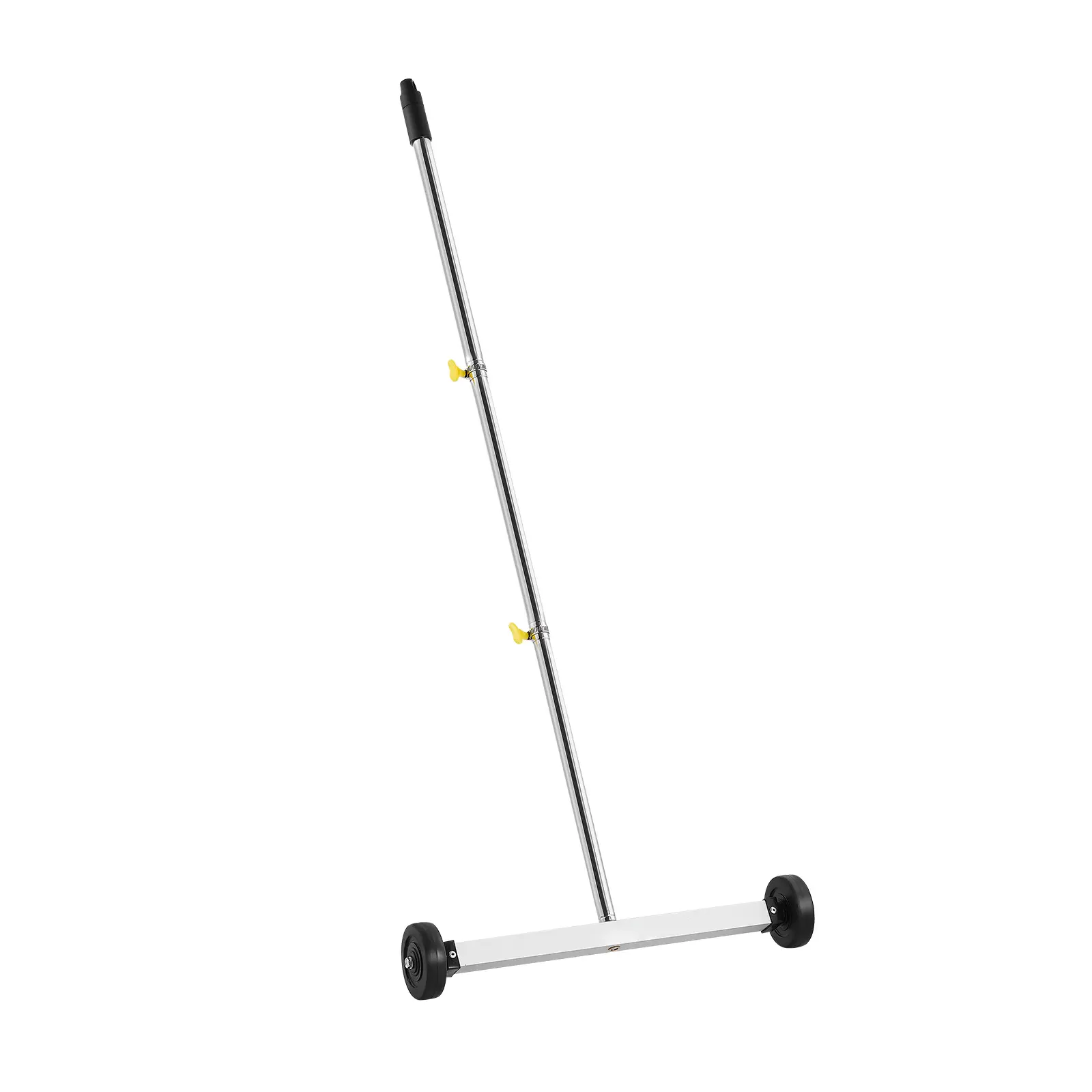 Magnetic Sweeper with Wheels, 17 inch, 10 lbs Load Capacity, Lightweight Magnetic Pickup Sweeper with Adjustable Handle, Pick Up Nails and Screws, Easy Cleanup for Garages, Roofing Projects
