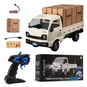 Remote Control Truck Set, 1 Box Simulation Double Door Control Truck Toy with Spray Light, Driftable Toy Truck, Creative Birthday Gifts