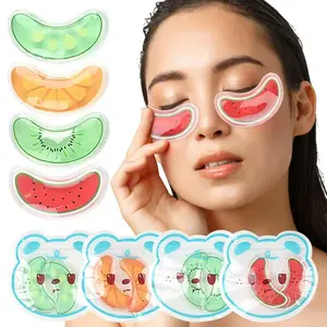 2Pcs Reusable Gel Eye Ice Patch, Dual Use for Hot & Cold Compress, Soft Fit Design, Suitable for Eye Face Body, Daily Household Skin Care Ice Pack