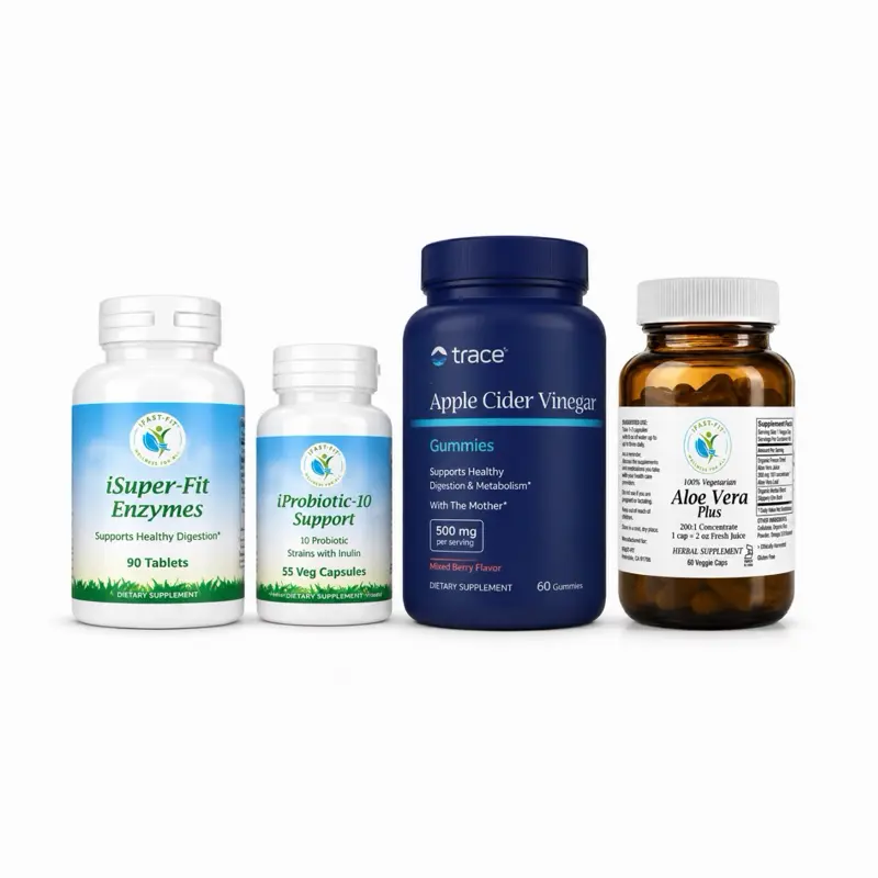 IFastFit Flora Support Pack Bundle Kit Supplement for Gastritis Heartburn Ease Dietary Healthcare Edible Fitness IFastFit Flora Support Pack Bundle Kit Supplement for Gastritis Heartburn Ease Dietary Healthcare Edible Fitness