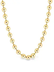 Destiny Beaded Necklace - Gold Chain with Round Beads