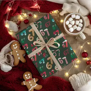 Christmas Gift Wrapping Paper, Elegant Design Perfect for Festive Occasions, Ideal for Xmas & Holiday Gifting, 67 Memorable Moments