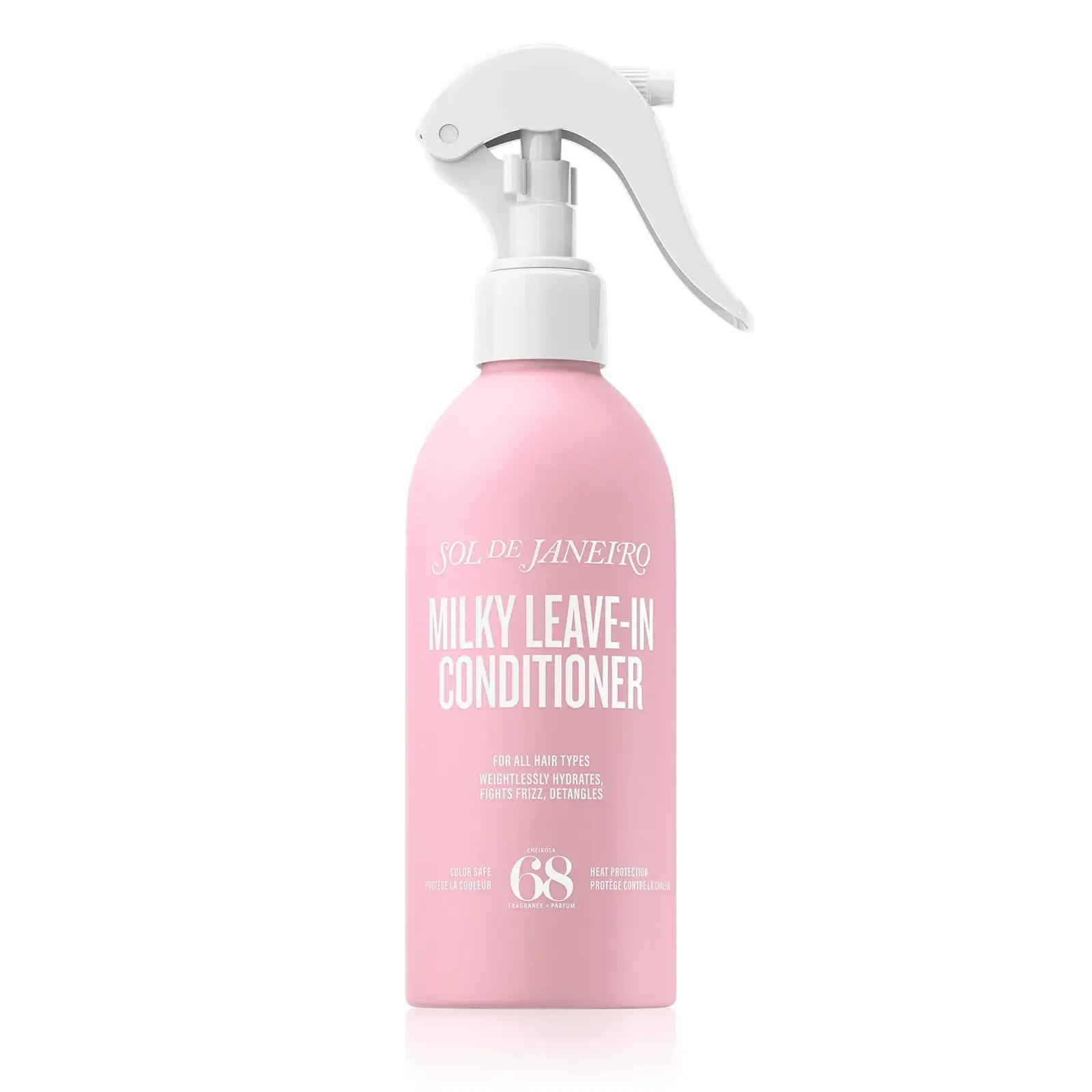 Sol de Janeiro Cheirosa 68 Milky Leave-In Conditioner - Nourishing, Soft Hair, Advanced Sol Seal Technology, Micro Droplets, Smooths, 450°F Heat-Protection, Fruity Floral Brazilian Jasmine & Pink Dragonfruit Scent, Detangling, Contains Alcohol, Smoothing