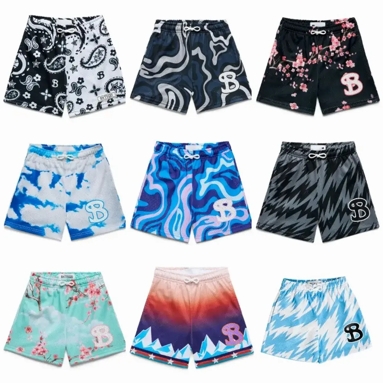 BUCKETSQUAD Shorts – Courtside Mesh Shorts for Kids, Junior & Adult, Breathable Basketball Summer Shorts, Everyday Gift