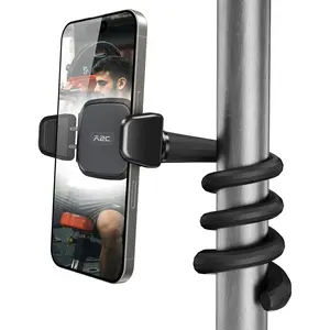 A2C Flexible Phone Holder for Treadmill, Peloton, Stroller, Shopping Cart, Desk, Gooseneck Long Arm Phone Mount for 4.7”-6.9" Smartphones, Portable Gym Accessories Phone Holder, Gift for Men Women