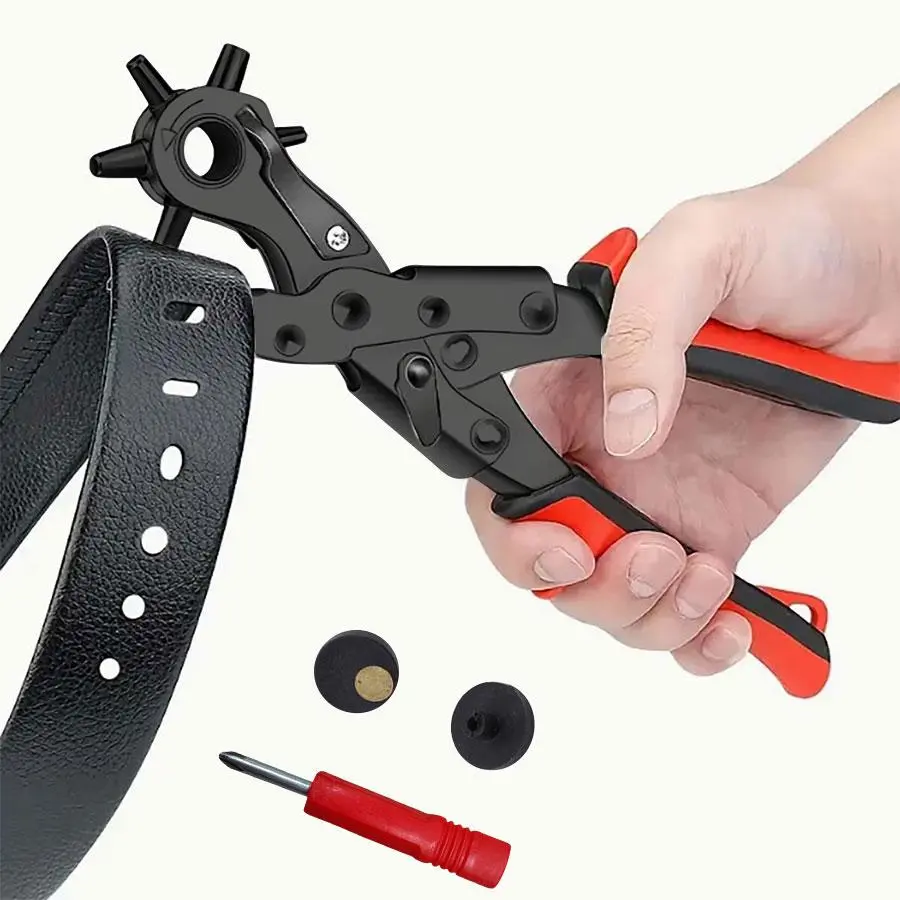 The hole-punching machine, hole-punching pliers, Hole making tool, home belts, watch straps, perforated leather bags are quicker, more convenient, less laborious to use, gifts for relatives and friends, Diy Tool, Hand Tools, Smooth Hole Puncher