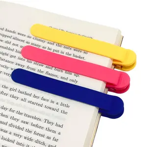 3Pcs Silicone Automatic Bookmarks – Smart Page Markers for Reading Books, Cute Book Accessories for Book Lovers
