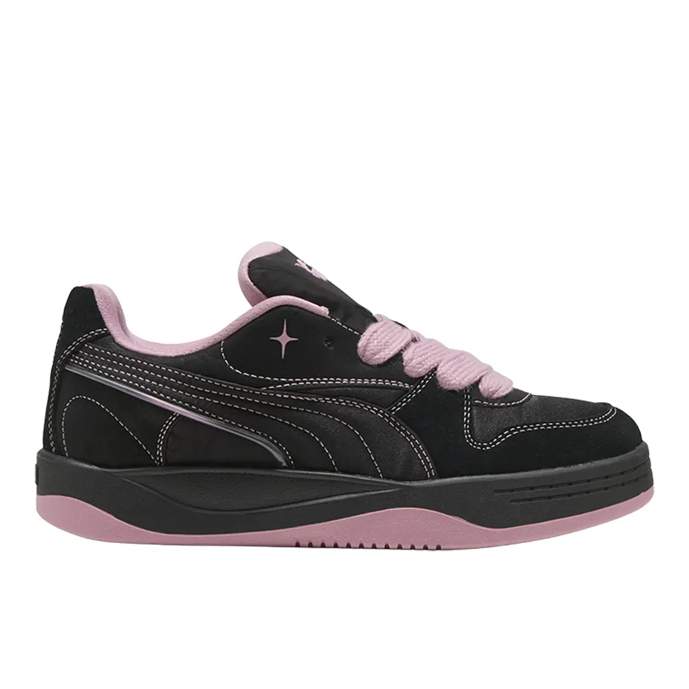 PUMA Womens Park Luna Satina Princess Lace Up Sneakers Shoes Casual - Black