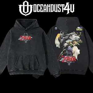 OceanDust4U The Legend of Zelda: Twilight Princess v2 Hoodie 100% Premium Cotton Oversized Fit Pre-Washed Unisex Classic Top American Made