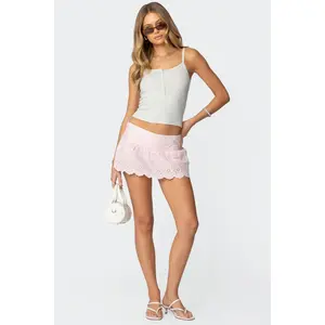 Emory Eyelet Mini Skort