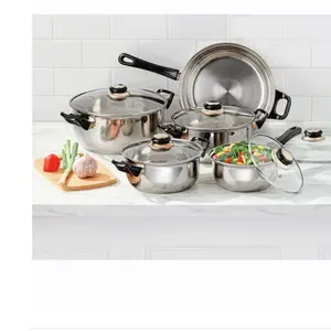 10-Piece Stainless Steel Cookware Set