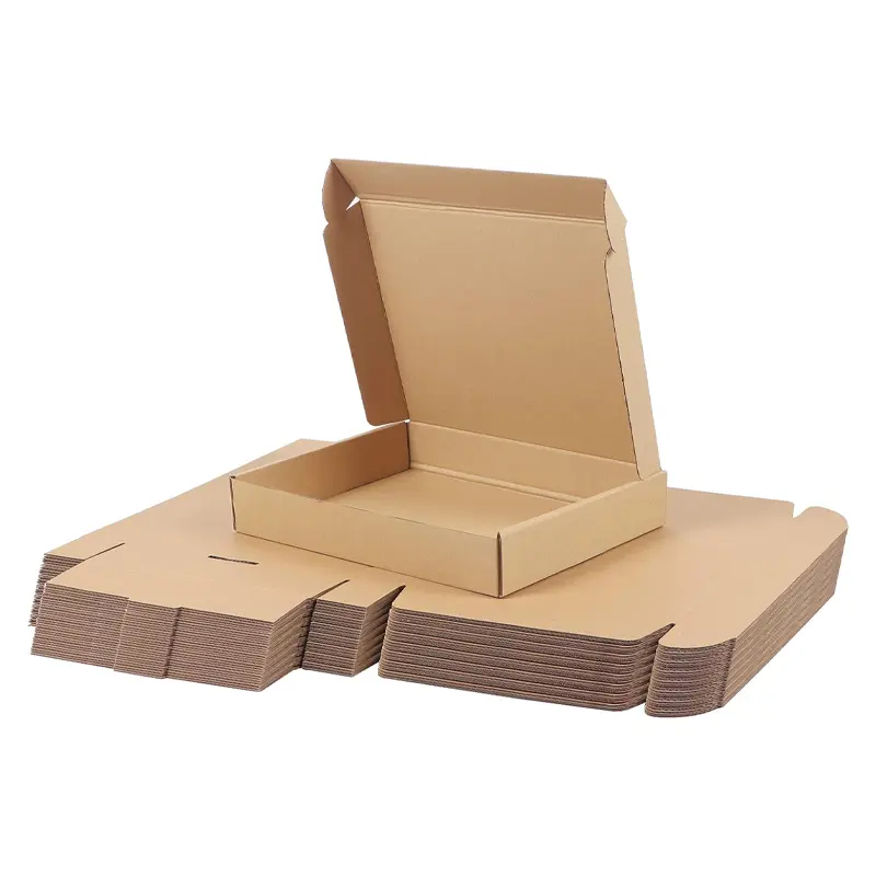 Brown corrugated mailers 15.8x11.8x2 inches | 25 flat shipping cartons | Kraft document mailers for packaging and delivery