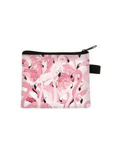 Women's Fashion Wallet with Flamingo Print, Portable Coin Purse for Daily Use, Perfect Gift for Friends, Casual Style, All Seasons