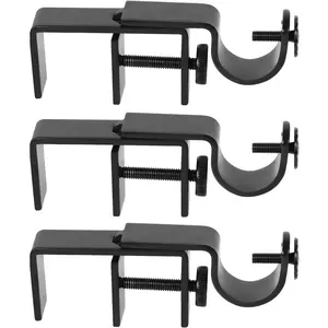 Outside Mounted Blinds Rod Bracket (Only Fit for 1.3-2 inches Rectangle Headrail) No No Tools Required (Patent Depending)