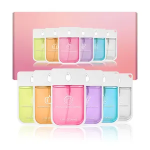 1 box, 6-piece set, upgraded new model, portable no-rinse hand sanitizer spray, moisturizing fruit and plant-scented hand sanitizer, Moisturizing hand sanitizers, fragrant hand care product, mini travel size, gift