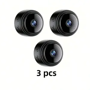Ultra Mini Hidden A9 Nanny Camera 3PCS, WiFi Wireless 1080P HD Surveillance Camera, Motion Detection Portable Security Cam Easy Conceal for Home Office Baby Monitoring