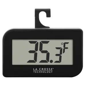 La Crosse Technology Home Digital LCD Thermometer - Black Model 314-152-B, Household Magnet, -4 to 122 DegreesF Range
