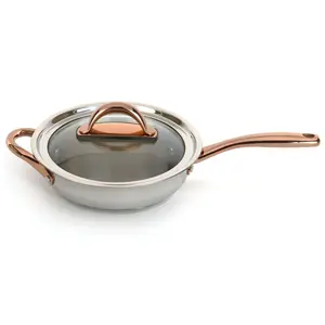 BergHOFF Ouro Gold 18/10 Stainless Steel 9.5" Deep Skillet